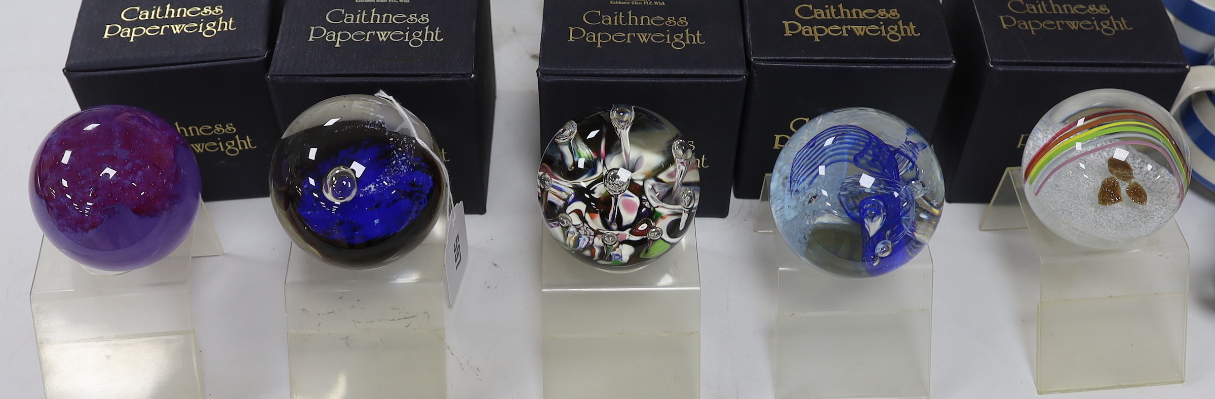 Fifteen boxed Caithness glass paperweights